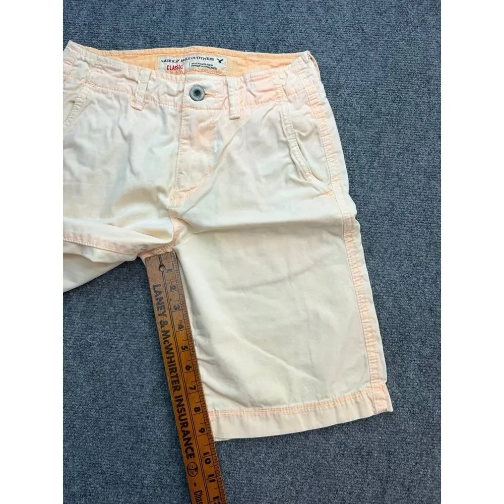 American Eagle Outfitters Women’s Bermuda Shorts Size 26 Peach 100% Cotton